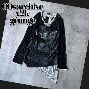 dead stock 2000's drape shirt y2k punk