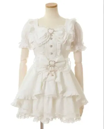 LIZLISA 리즈리사 프론트 카슈쿨 BIG 리본 셋업 화이트