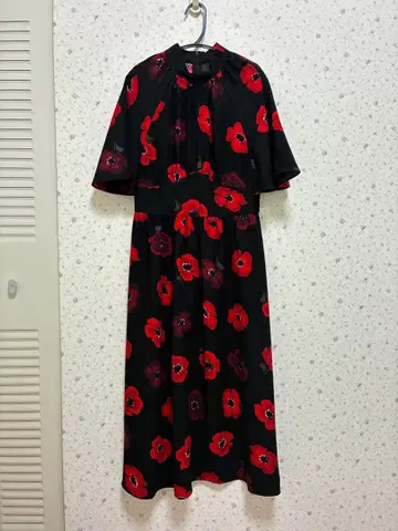 KATE SPADE 포피 꽃무늬 롱 원피스 0 사이즈