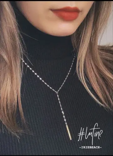 새상품급 [lufine] Petal bar necklace 골드