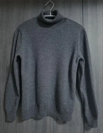 URBAN RESEARCH 차콜 그레이 터틀넥 스웨터 L