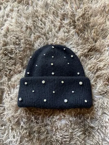 새상품 비쥬 니트 모자 블랙 블랙 한국 패션