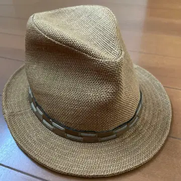 베이지 린넨풍 페도라 햇