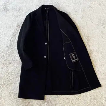 현행 ZARA 코트 블랙 체스터 코트