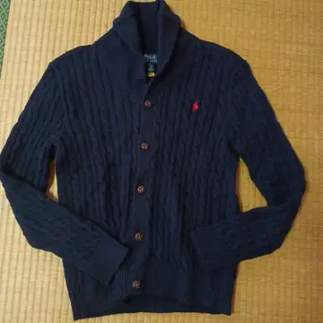 네이비 컬러 가디건