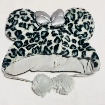 디즈니 미니 팬캡 레오파드 무늬 그레이