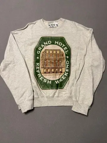 [ 새상품급 ] SATUR 세터 GRAND HOTEL 맨투맨 S