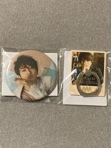 니시지마 타카히로 씨 캔뱃지 & 스마트폰 링