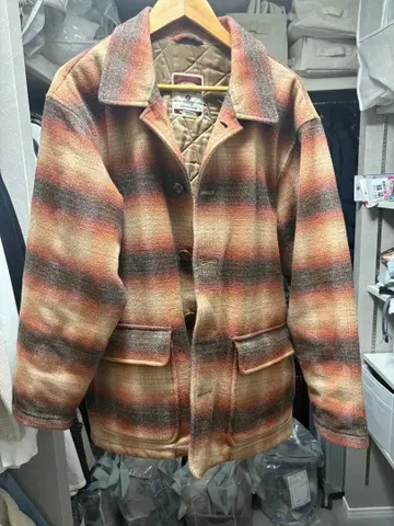 CREATION CUBE 옴브레 블루종 자켓 아우터 빈티지 구제 의류