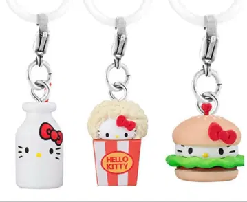 키티 아메리칸 디자인 메지루시 액세서리 가챠 3개 세트