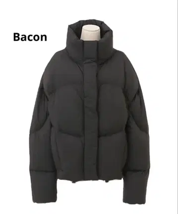 Bacon W NEW ORDER 스탠드 카라 다운 자켓