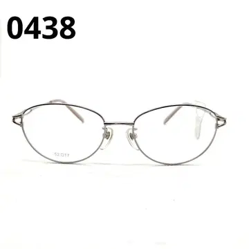 메탈 프레임 핑크 타원형 안경 0438