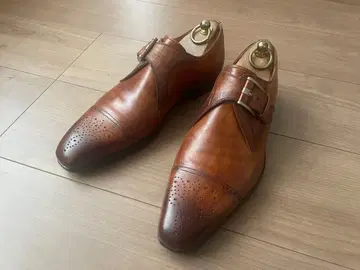 MAGNANNI 마그나니 몽크 스트랩 파티누 브라운 38