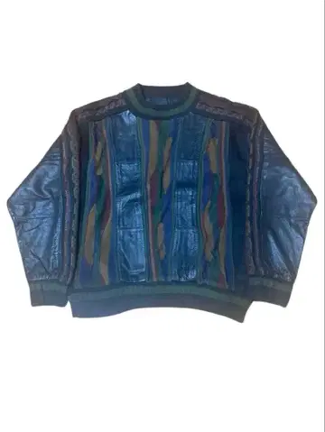 SAXONY 3D 니트 가죽 니트