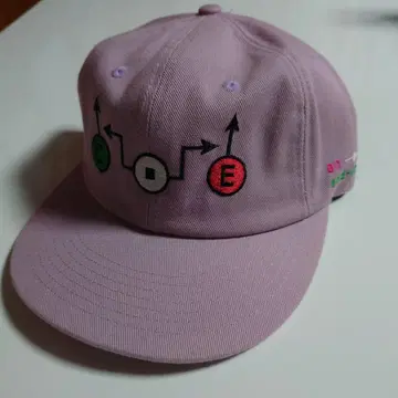 라벤더 그래픽 자수 야구 모자