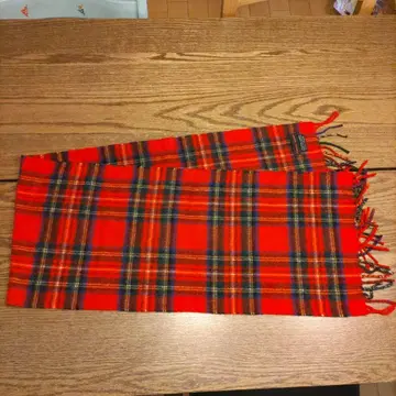 AvonGlen 캐시미어 머플러 빨간색 체크