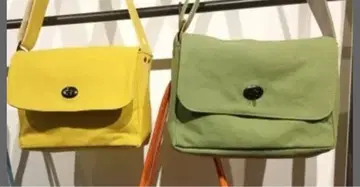 대만 MOGU 브랜드 그린 캔버스 숄더백