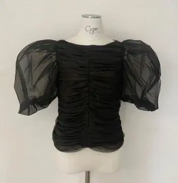 cygne 시뉴 튤 상의 Richard 블랙 튤 반팔