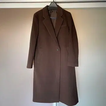 [ 새상품급 ] 유니클로 C 롱 코트 M 사이즈 브라운