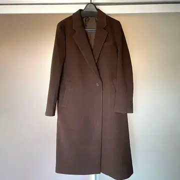 [ 새상품급 ] 유니클로 C 롱 코트 M 사이즈 브라운