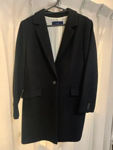 SHIPS 블랙 체스터 코트