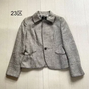 23구 트위드 자켓 라메 그레이 40