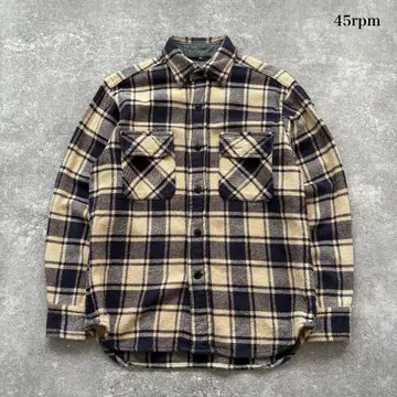 [ 45rpm ] 45R 플란넬 셔츠 보드 셔츠 긴팔