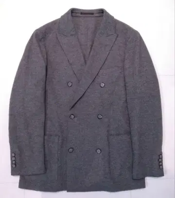 투모로우랜드 니트 저리 더블 브레스트 테일러드 자켓 XL