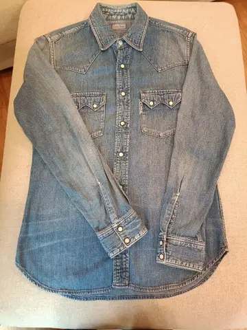 블루블루 BLUEBLUE 웨스턴 데님 셔츠 사이즈 3