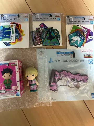HUNTER x HUNTER 제일복권 H상 피규어 스티커 러버 세트