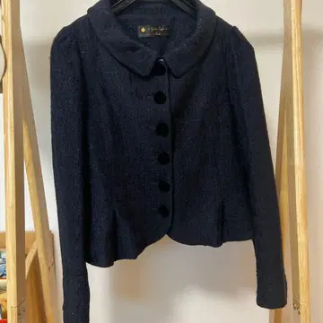 francfranc 네이비 노카라 자켓 스커트