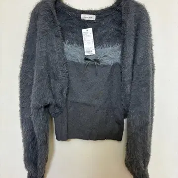 [내일 발송 가능] Ambre Neige 복슬복슬 샤기 볼레로 세트