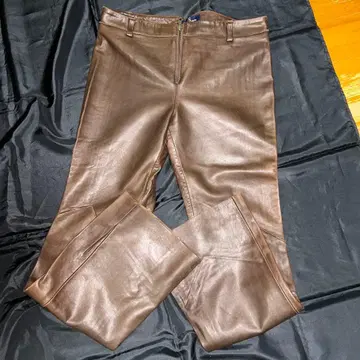 알지인 가죽 스트레이트 팬츠