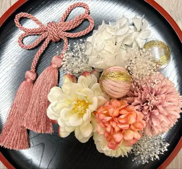 성인식 일본 의류 후리소데 시치고산 머리 장식