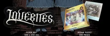 LOVEBITES 한정판 플로어 매트 & 직소 퍼즐 세트! 러브바이트