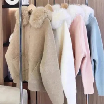 플리스 퍼 후드 후드티