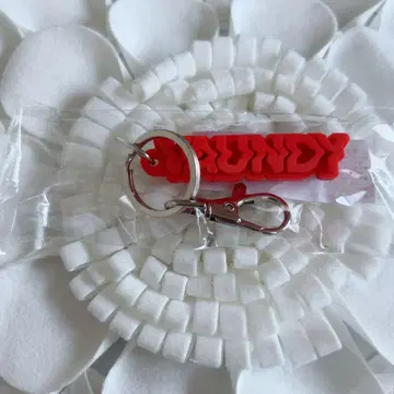 Vaundy 라이브 굿즈 러버 키링 (빨간색)