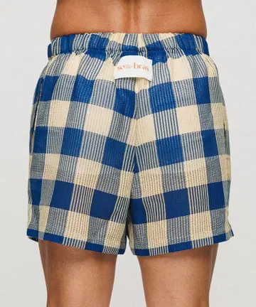 sombras Summer Block Check 레이스 쇼츠