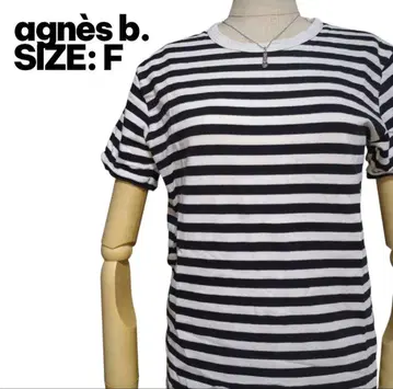 아네스베 옴 보더 T셔츠 도마뱀 자수 레어 인기 구제 의류 S/M