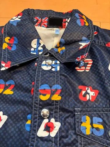 컬러풀 숫자 국기 디자인 자켓