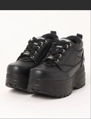 YOSUKE 통굽 레이스업 스니커즈 23.5cm 블랙