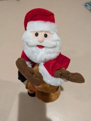 산타클로스 루돌프 봉제 인형 (음악 포함)
