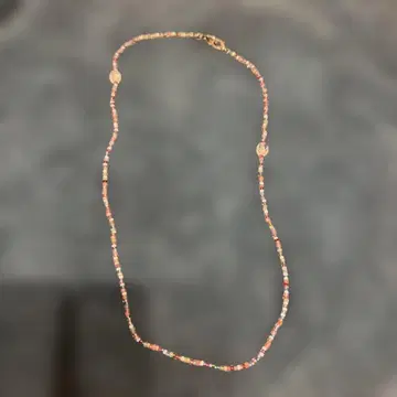 멀티 컬러 비즈 목걸이