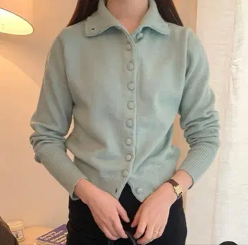 nugu Plain 커버 포함 버튼 니트