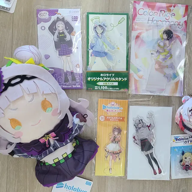 홀로라이브 오오조라 스바루 마츠리 초코 아야메 아크릴스탠드 인형 등