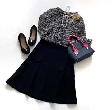 쿠 드 샹스 외 세레모니 엄마 여성 수트 포멀 트위드 자켓 졸업식