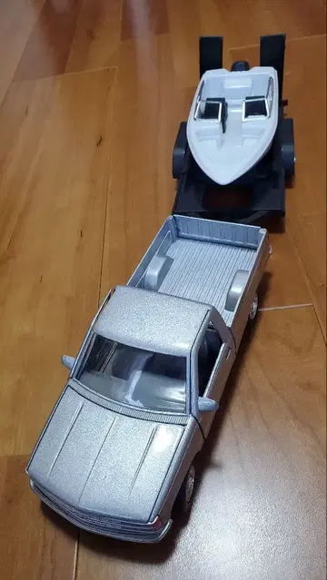 1/24 모터 맥스사 제품, 트럭과 보트 미니카 세트