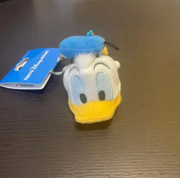 도널드 덕 팬캡 키체인 키링