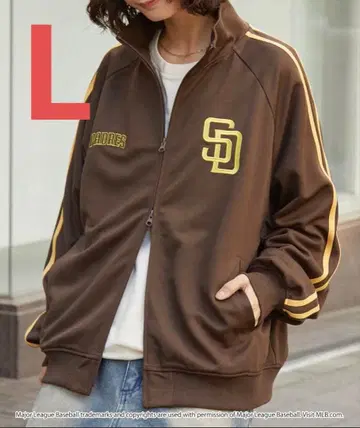 MLB 별주 와펜 자수 트랙 자켓