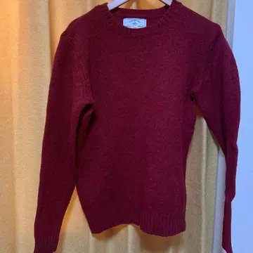 럭셔리얀앤니트 빨간색 니트 스웨터